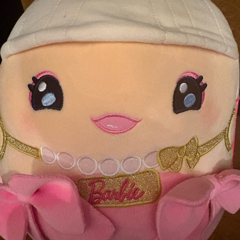 Barbie Pink and Gold Plush Doll